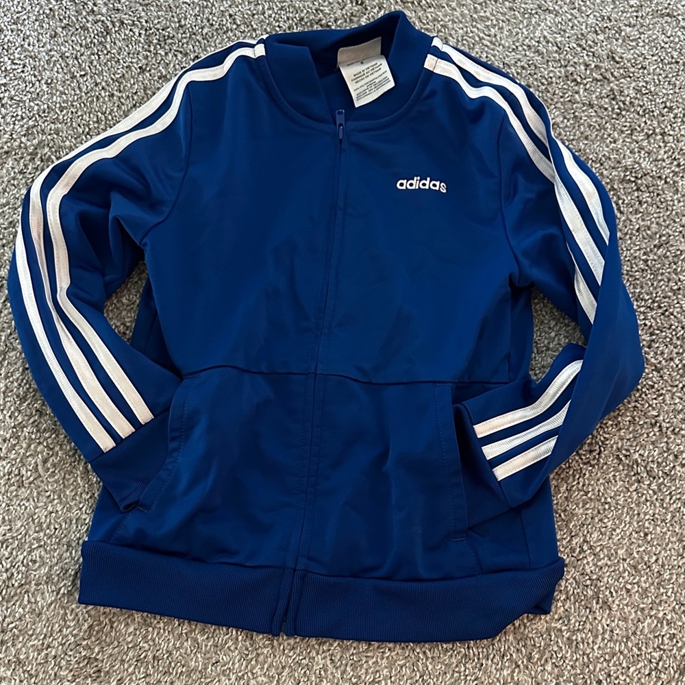 Adidas Navy Jacket with White Accents